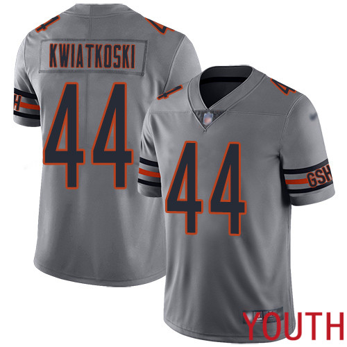 Chicago Bears Limited Silver Youth Nick Kwiatkoski Jersey NFL Football 44 Inverted Legend